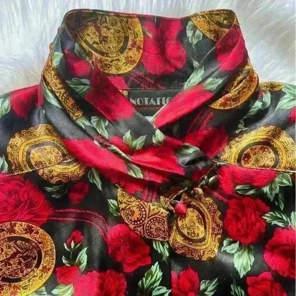 Vintage 80’s Notations Silky Secretary Blouse 8 - Picture 6 of 10